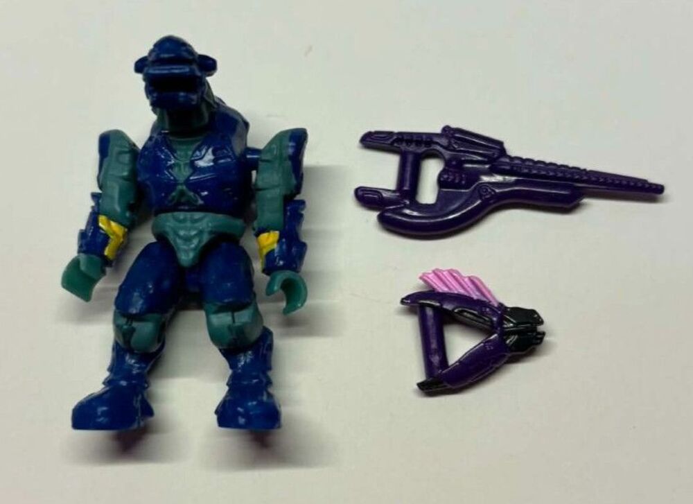 Halo Mega Bloks Construx Covenant Elite Blue 2011 Halo Fest Figure